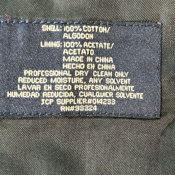 Stafford 42S Classic Fit CORDUROY w/ Elbow Patches Sport Coat Blazer  Blue Mens - Picture 14 of 16